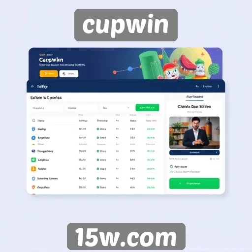 Interface do usuário e experiência de navegação no cupwin